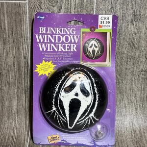 Fun World Scream Ghostface Blinking Window Winker 1997  Halloween Vintage NEW